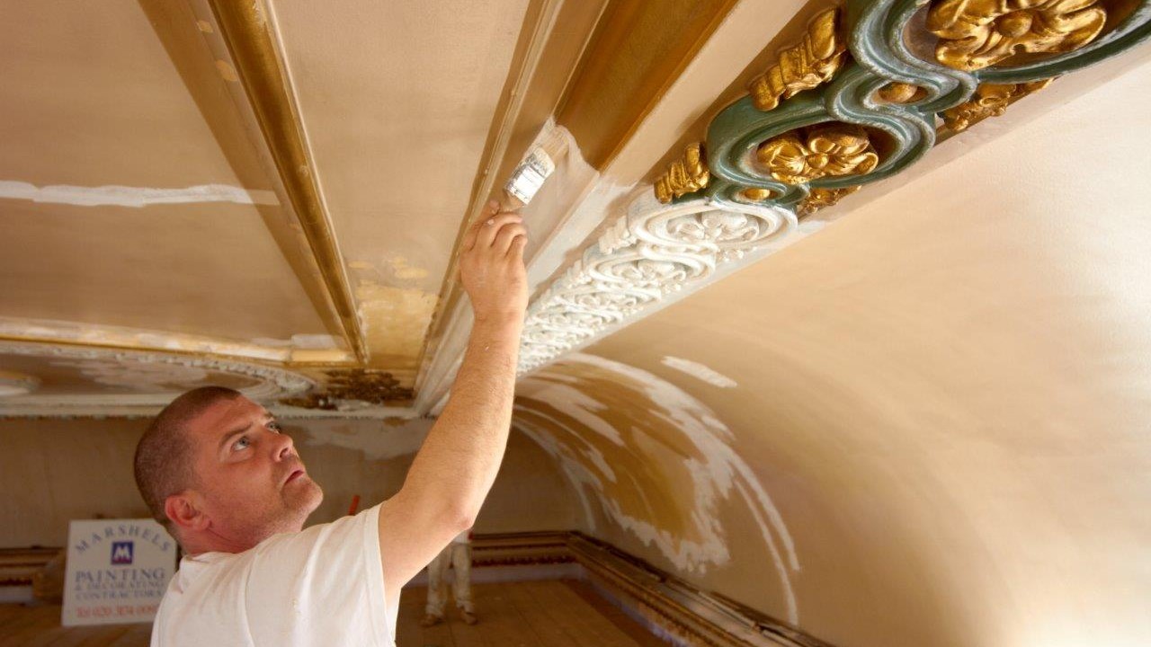 Ceiling painting work