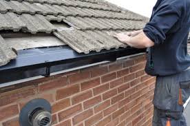 New lead flashing and felt fitted where roof meets brickwork